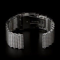 Milanaise Shark Mesh Watchband Polished 4x H-Link M. Screw 10685.2oz Stainless