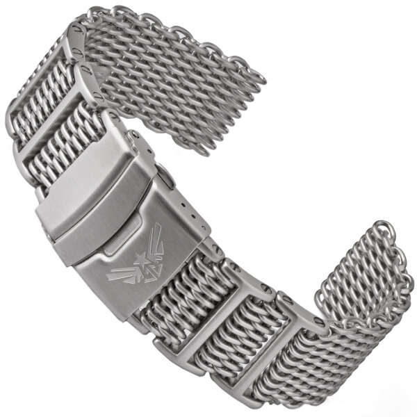 Milanaise SHARK MESH matt Uhrenarmband