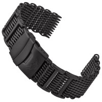 Milanaise SHARK MESH schwarz Uhrenarmband