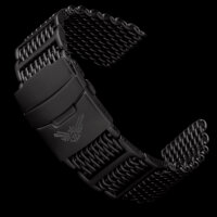 Milanaise SHARK MESH schwarz Uhrenarmband