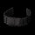 Milanaise SHARK MESH schwarz Uhrenarmband