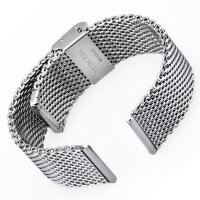 Milanaise Uhrarmband Edelstahl Mesh 18mm 20mm 22mm 24mm Silber/Schwarz/Gold/Roségold Armband Uhr Ersatz Band extra Dick 3mm