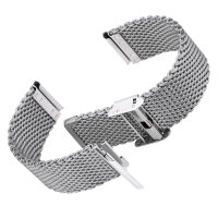 Milanaise Uhrarmband Edelstahl Mesh 18mm 20mm 22mm 24mm Silber/Schwarz/Gold/Roségold Armband Uhr Ersatz Band extra Dick 3mm