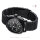 Milanaise Mesh Uhrenarmband 24mm  - Schweres Geflecht & Glieder - IP BLACK schwarz