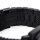 Milanaise Mesh Uhrenarmband 24mm  - Schweres Geflecht & Glieder - IP BLACK schwarz