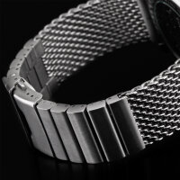 Milanaise Mesh Uhrenarmband 24mm - Schweres Geflecht...