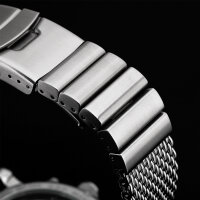 Milanaise Mesh Uhrenarmband 24mm - Schweres Geflecht...